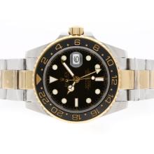 Rolex GMT-Master II Automatic 18K Two Tone Plated with Black Dial Ceramic Bezel
