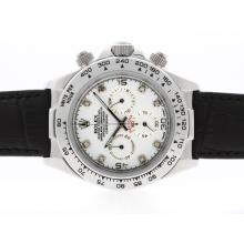 Rolex Daytona Working Chronograph Diamond Marking with White Dial