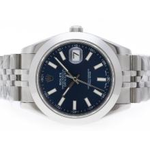 Rolex Datejust II Automatic Stick Marking with Blue Dial 41mm Same Structure As Swiss ETA Version-High Quality-1