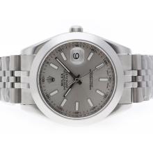 Rolex Datejust II Automatic Stick Marking with Gray Dial 41mm Same Structure As Swiss ETA Version-High Quality-1