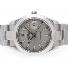 Rolex Datejust II Automatic Stick Marking with Gray Dial 41mm Same Structure As Swiss ETA Version-High Quality