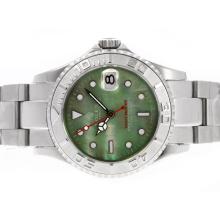 Rolex Yacht-Master Automatic with Green MOP Dial Same Structure as ETA Version