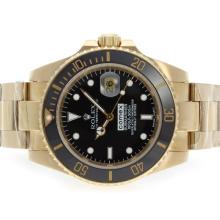 Rolex Submariner Comex Edition Automatic Full Gold with Black Dial Ceramic Bezel