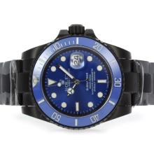 Rolex Submariner Automatic Full PVD with Blue Dial and Ceramic Bezel