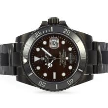 Rolex Submariner Harley Davidson Automatic Full PVD Ceramic Bezel with Brown Dial