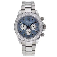 Rolex Daytona Working Chronograph Diamond Bezel and Markers with Blue MOP Dial 1