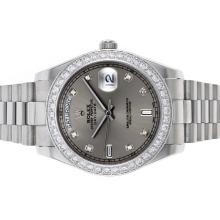 Rolex Day-Date II Automatic Diamond Bezel and Markers with Gray Dial 1