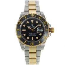 Rolex Submariner Swiss Cal 3135 Movement Two Tone with Ceramic Bezel
