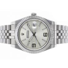Rolex Datejust II Automatic with Silver Watermark Dial S/S