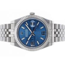 Rolex Datejust II Automatic with Blue Watermark Dial S/S