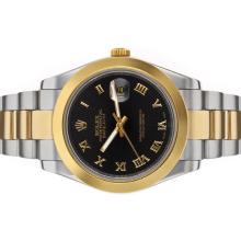 Rolex Datejust II Automatic Two Tone Roman Markers with Black Dial 1