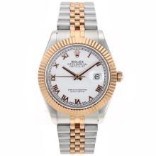 Rolex Datejust II Swiss ETA 2836 Movement Two Tone Roman Markers with White Dial 1