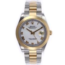Rolex Datejust II Swiss ETA 2836 Movement Two Tone Roman Markers with MOP Dial 5