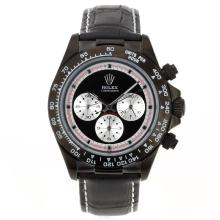 Rolex Daytona Working Chronograph PVD Case with Black Dial