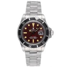 Rolex Submariner Swiss ETA 2836 Movement with Brown Dial S/S-Vintage Edition