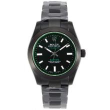 Rolex Milgauss Bamford Automatic Full PVD with Black Dial Tinted Green Glass