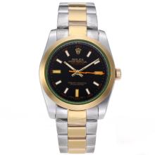 Rolex Milgauss Automatic Two Tone with Black Dial