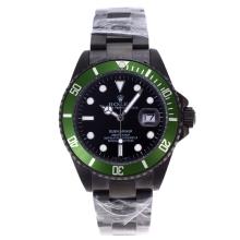 Rolex Submariner Automatic Full PVD with Black Dial and Green Bezel