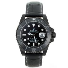 Rolex Submariner Automatic PVD Case Ceramic Bezel with Black Dial Sapphire Glass-1
