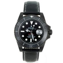 Rolex Submariner Pro-Hunter Automatic PVD Case Ceramic Bezel with Black Dial Sapphire Glass
